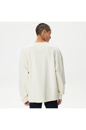 سوئیشرت سفید مردانه ساده Nautica - کد 769558483