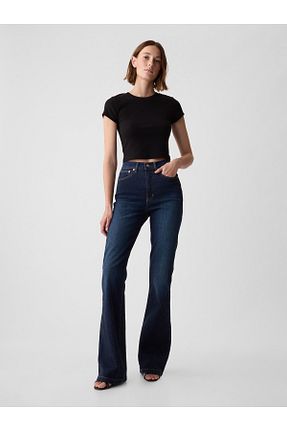 شلوار جین آبی زنانه پاچه گشاد GAP - کد 811737196