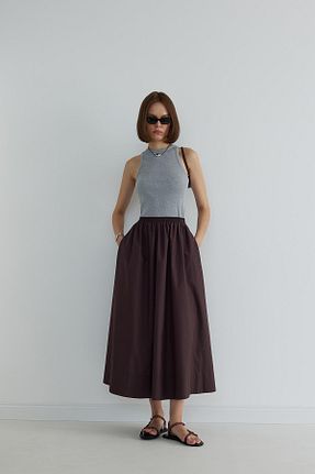 تیشرت طوسی زنانه رگولار Suud Collection - کد 775630026
