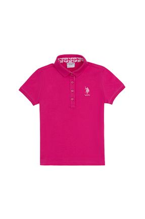 پولوشرت صورتی بچه گانه اسلیم U.S. Polo Assn. - کد 858914965