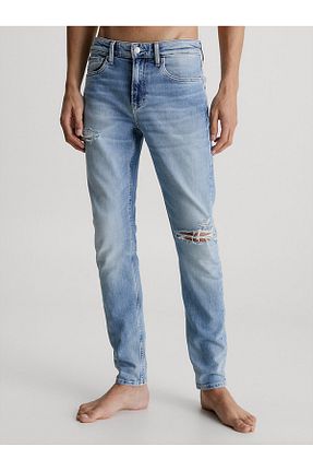 شلوار جین آبی مردانه پاچه ساده Calvin Klein - کد 793864715