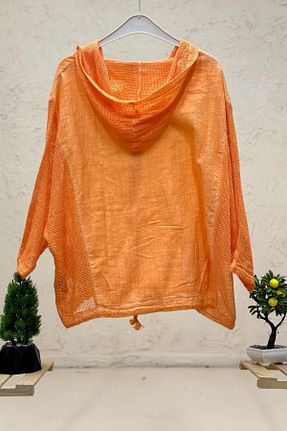 رویه نارنجی زنانه کتان sahnemoda - کد 858958637