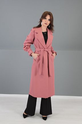 ترنچکت صورتی زنانه مخلوط پلی استر ÖNDER ÖZSOY - کد 153378526