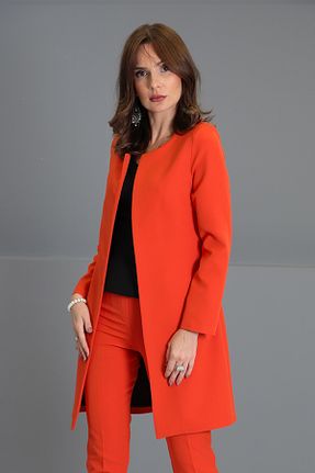 کت نارنجی زنانه Blazer ÖNDER ÖZSOY - کد 378787919