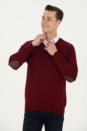 پلیور زرشکی مردانه ساده U.S. Polo Assn. - کد 779520817