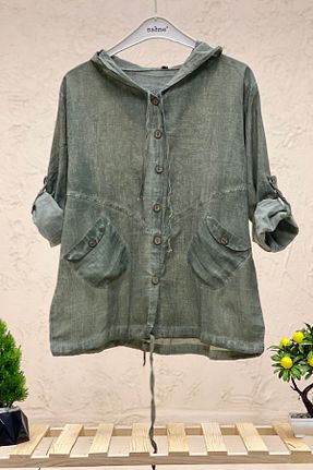 پیراهن خاکی زنانه گشاد sahnemoda - کد 679628157