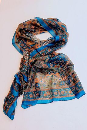 دستمال گردن آبی زنانه Nish&Chic - کد 855965321