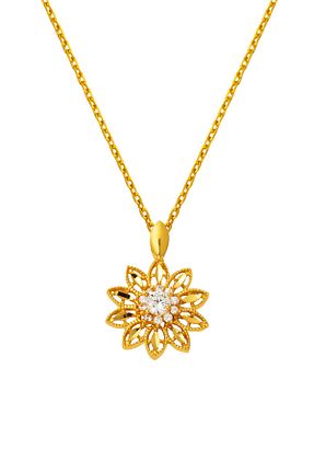 گردنبند طلا زرد زنانه 22 عیار Bilezikci - کد 790310652