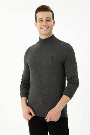 پلیور طوسی مردانه ساده U.S. Polo Assn. - کد 839587211