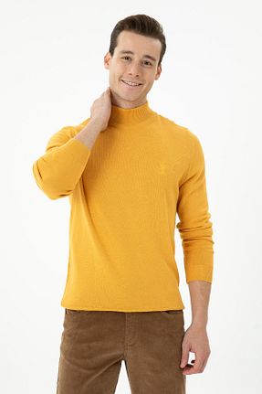 پلیور زرد مردانه ساده U.S. Polo Assn. - کد 839169927