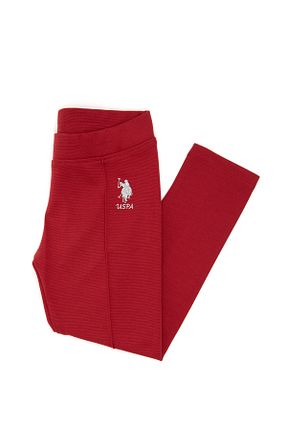 ساق شلواری زرشکی بچه گانه بافتنی U.S. Polo Assn. - کد 858980569