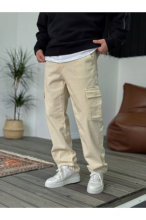 شلوار بژ مردانه جاگر BYBASICMAN - کد 831255952