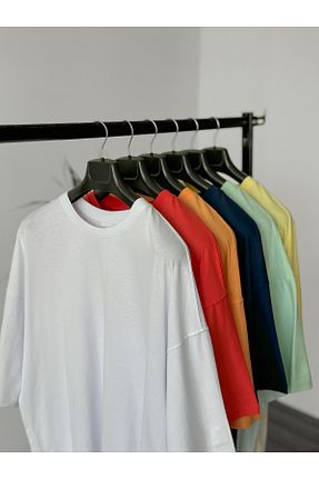 تیشرت زرد مردانه اورسایز BYBASICMAN - کد 836167465