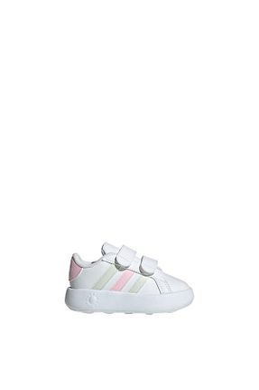 کفش اسنیکر سفید بچه گانه PU adidas - کد 838642579