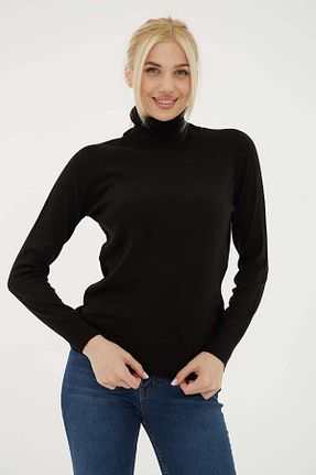 پلیور مشکی زنانه ساده Fashion Friends - کد 755263534