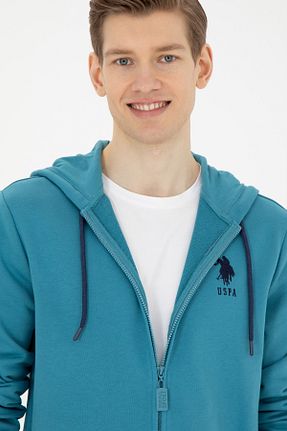 سوئیشرت آبی مردانه ساده U.S. Polo Assn. - کد 838802532