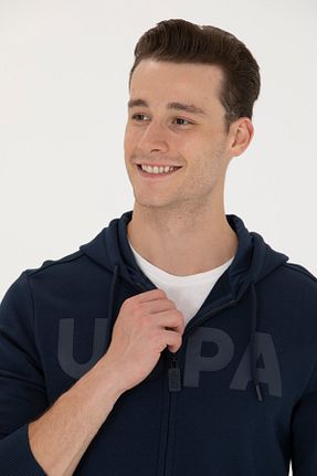 سوئیشرت سرمه ای مردانه ساده U.S. Polo Assn. - کد 838867920