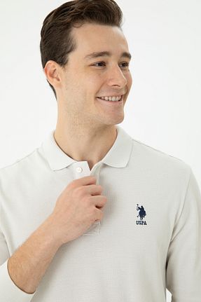 سوئیشرت بژ مردانه ساده U.S. Polo Assn. - کد 839345273