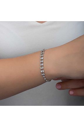 دستبند نقره رنگی زنانه 925 عیار EmBaGo - کد 879236726