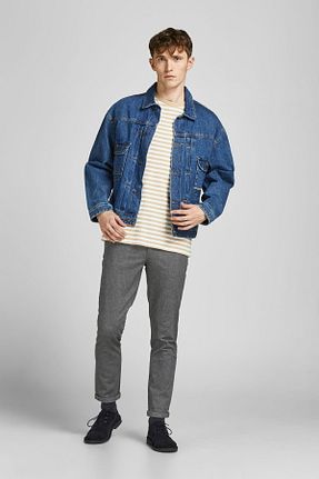 شلوار مشکی مردانه پنبه - الاستین Jack & Jones - کد 635030996