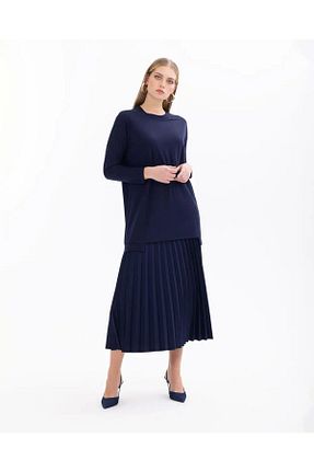 تونیک سرمه ای زنانه بافتنی SEÇİLSTORE - کد 852710552