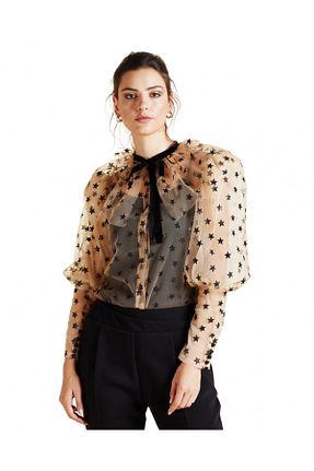 پیراهن بژ زنانه رگولار Serpil - کد 792404644