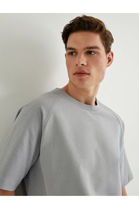 تیشرت طوسی مردانه Relaxed Koton - کد 803280907