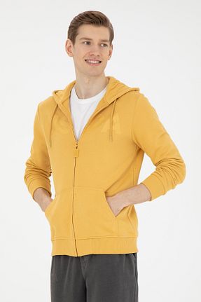 سوئیشرت زرد مردانه ساده U.S. Polo Assn. - کد 838805545