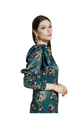 لباس سبز زنانه بافتنی Serpil - کد 792404607