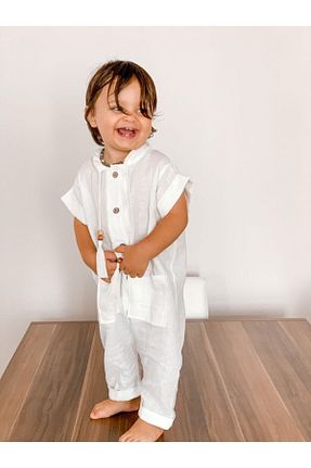 ست بالاتنه و پائین تنه سفید بچه گانه بافتنی bohemiankids baby wear - کد 129098895