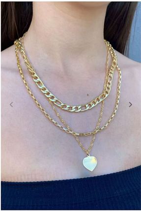 گردنبند جواهر طلائی زنانه فلزی BIJAO - کد 858872309