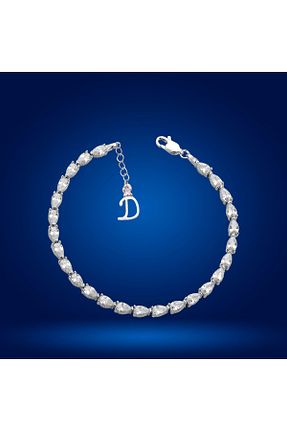دستبند نقره سفید زنانه 925 عیار BARIŞ TAKI - کد 858846353