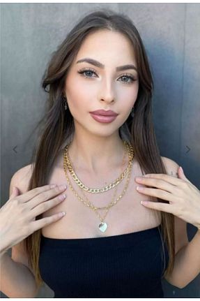 گردنبند جواهر طلائی زنانه فلزی BIJAO - کد 858872309