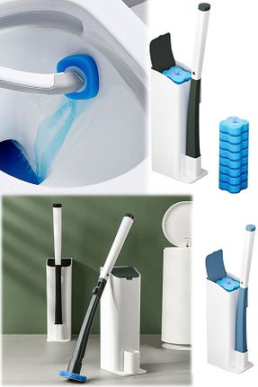 فرچه توالت سفید پلاستیک ARVALE - کد 705076809