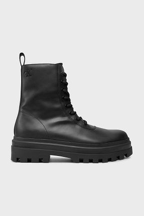 بوت / نیم بوت مشکی مردانه چرم خالص Calvin Klein - کد 853815087