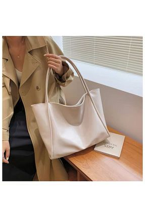کیف دوشی بژ زنانه چرم مصنوعی HONEY BAG - کد 779363544