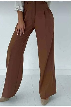 شلوار قهوه ای زنانه الاستین SU SHE - کد 858914669