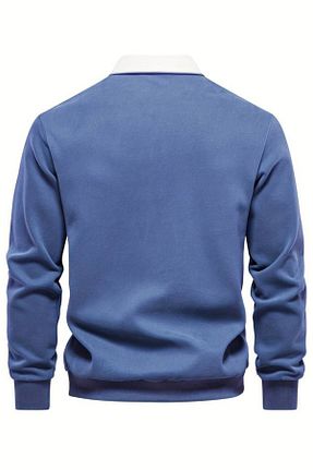 سوئیشرت اسپرت آبی مردانه رگولار Ghassy Co - کد 858773470