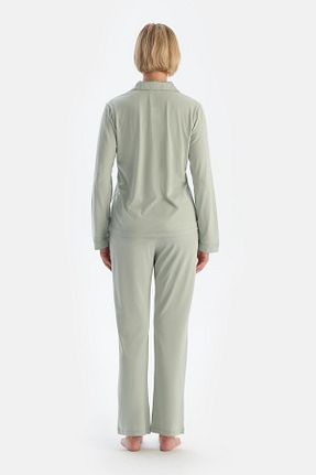 ست لباس راحتی فیروزه ای زنانه ساده Dagi - کد 858935872