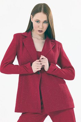 کت زرشکی زنانه رگولار Sense - کد 829642737