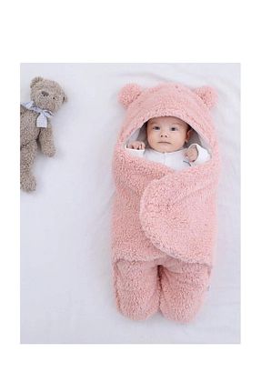 پتوی کودک و نوزاد صورتی پلی استر Allmart - کد 779496008