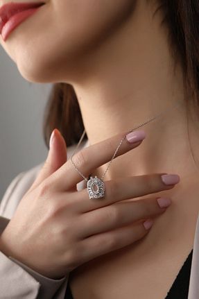 گردنبند نقره رنگی زنانه 925 عیار Sunshine - کد 807293295