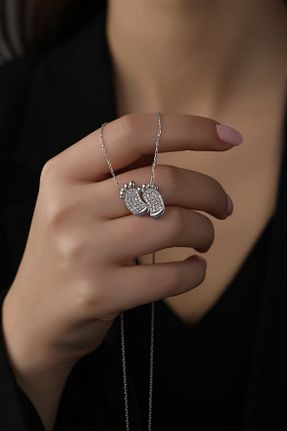 گردنبند نقره رنگی زنانه 18 عیار Sunshine - کد 804568789
