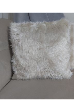 کوسن و روکش کوسن بژ مخملی Lostello Home - کد 103800302