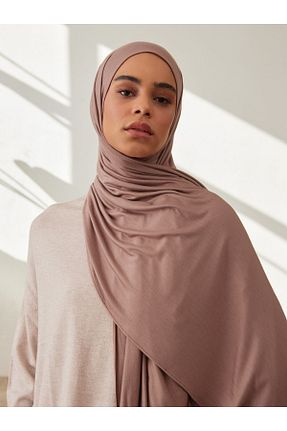 روسری بژ پنبه پلی استر Femple Modest - کد 835917612