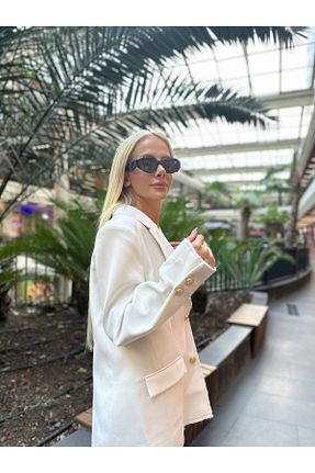 کت بلیزر سفید زنانه پارچه Perry - کد 859067833