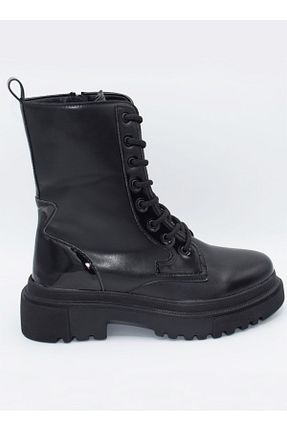 بوت / نیم بوت مشکی زنانه چرم مصنوعی Yula Fashion Shoes - کد 859081691
