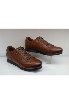 کفش کژوال قهوه ای مردانه چرم خالص KOMCERO - کد 78673757