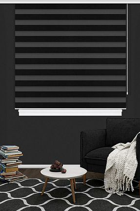 پرده کشوئی مشکی کلاسیک Stor Noveva Home - کد 685767287