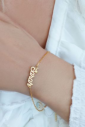 دستبند نقره طلائی زنانه 925 عیار VAOOV - کد 327343389